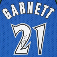 Kevin Garnett Minnesota Timberwolves Autographed Blue Mitchell & Ness 2002-03 Swingman Jersey 