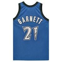 Kevin Garnett Minnesota Timberwolves Autographed Blue Mitchell & Ness Authentic Jersey with "Big Ticket" Inscription