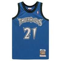 Kevin Garnett Minnesota Timberwolves Autographed Blue Mitchell & Ness Authentic Jersey with "Big Ticket" Inscription