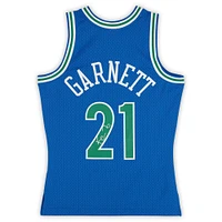 Kevin Garnett Minnesota Timberwolves Autographed Mitchell & Ness Blue 1995-96 Swingman Jersey