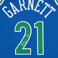 Kevin Garnett Minnesota Timberwolves Autographed Mitchell & Ness Blue 1995-96 Swingman Jersey