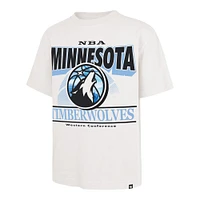 T-shirt blanc pour homme '47 Minnesota Timberwolves City Edition Shifty Foundation
