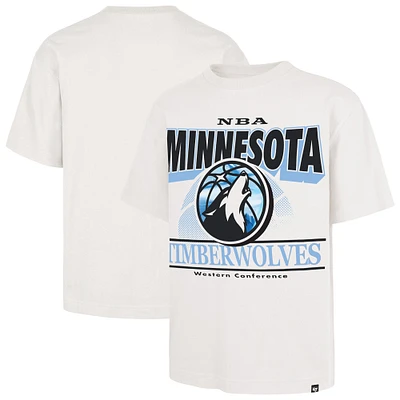 T-shirt blanc pour homme '47 Minnesota Timberwolves City Edition Shifty Foundation