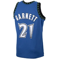 Men's Mitchell & Ness Kevin Garnett Blue Minnesota Timberwolves Big Tall 2003/04 Hardwood Classics Swingman Jersey