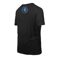 Men's New Era  Black Minnesota Timberwolves Premium Wordmark T-Shirt
