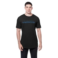 Men's New Era  Black Minnesota Timberwolves Premium Wordmark T-Shirt