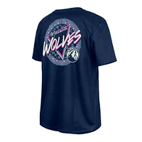 Men's New Era  Navy Minnesota Timberwolves Glow-in-the-Dark T-Shirt