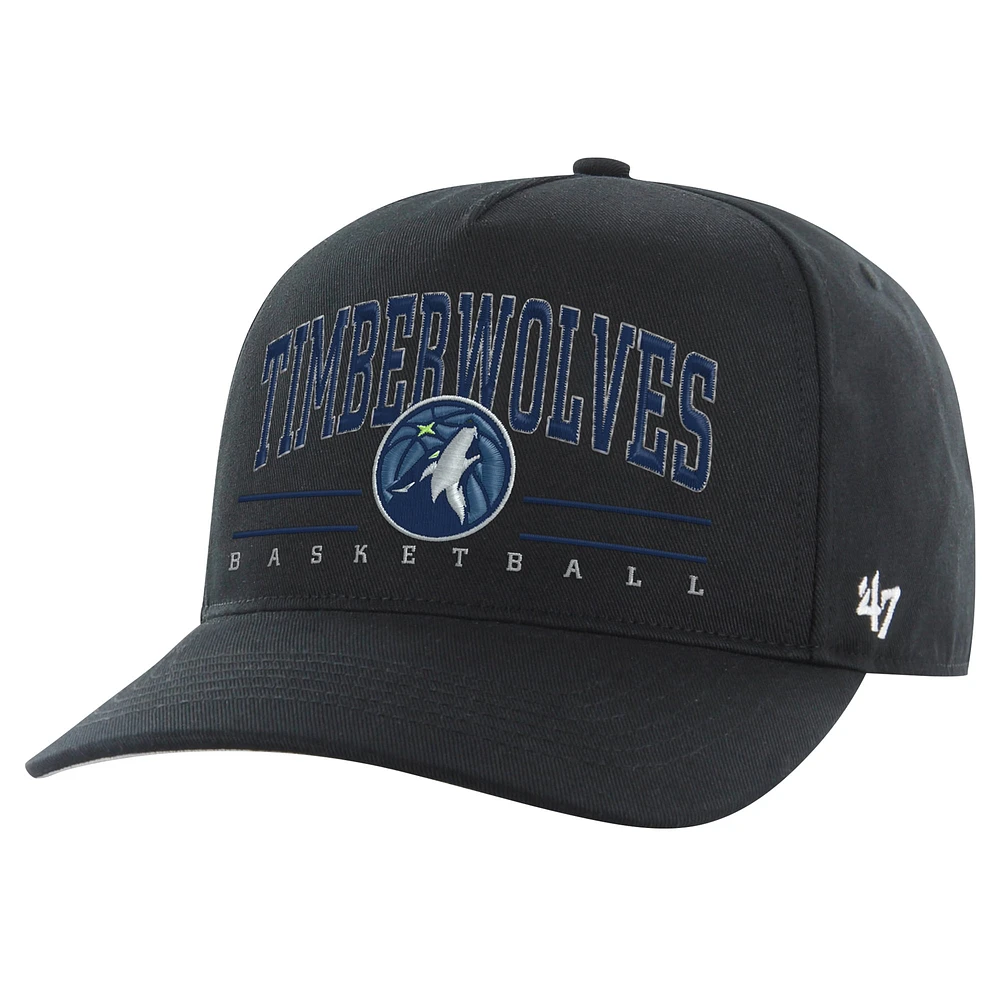 Casquette ajustable '47 Minnesota Timberwolves Core Roscoe Hitch pour hommes, noire