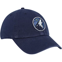 Men's '47 Navy Minnesota Timberwolves Alternate Logo Clean Up Adjustable Hat