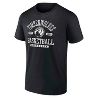 Men's Fanatics  Black Minnesota Timberwolves Calling Plays T-Shirt