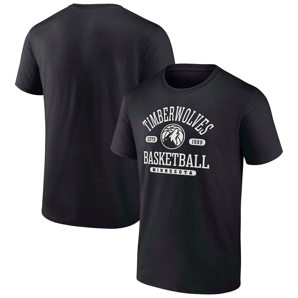 Men's Fanatics Black Minnesota Timberwolves Calling Plays T-Shirt