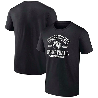 Men's Fanatics  Black Minnesota Timberwolves Calling Plays T-Shirt