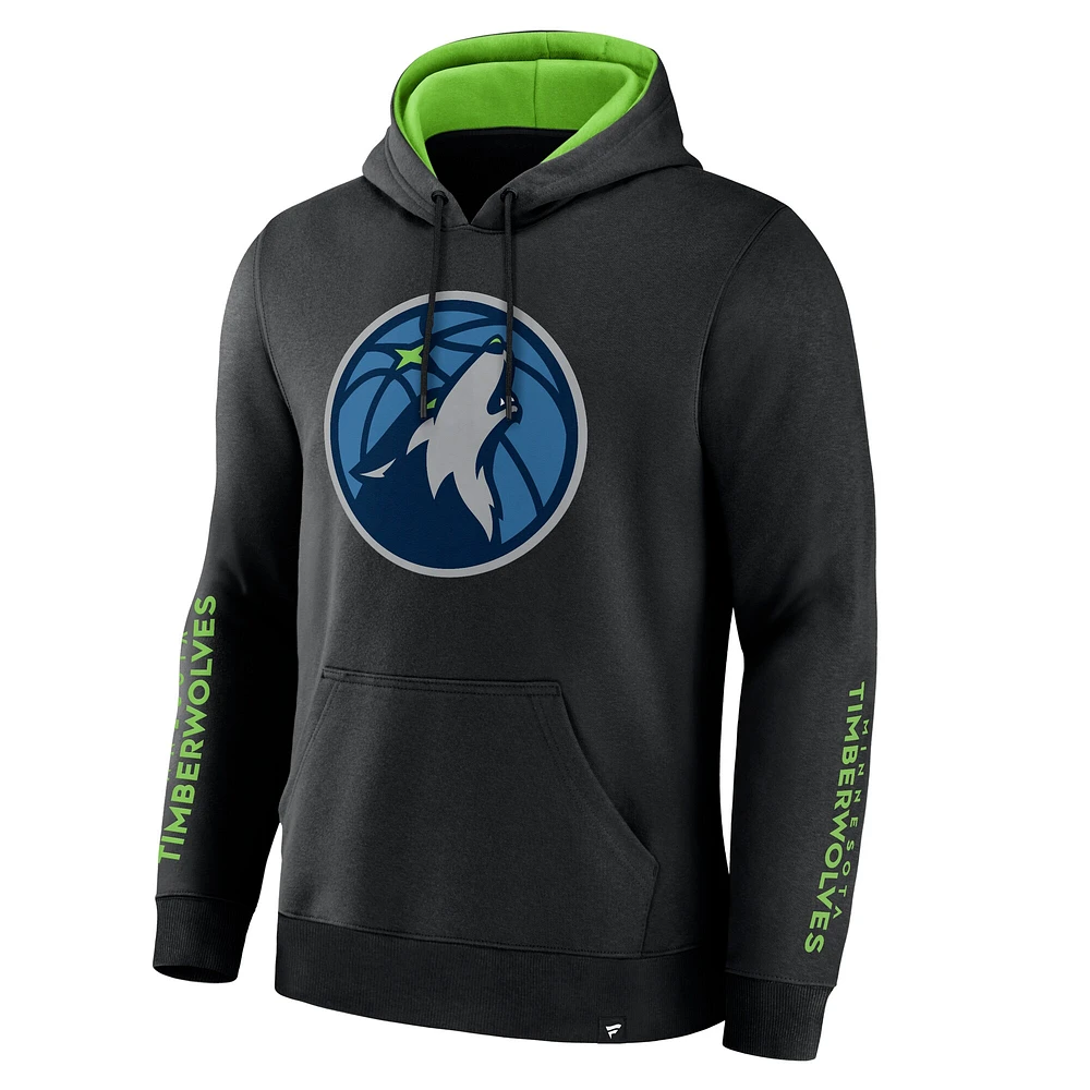 Sweat à capuche noir Legacy Guard des Minnesota Timberwolves pour homme