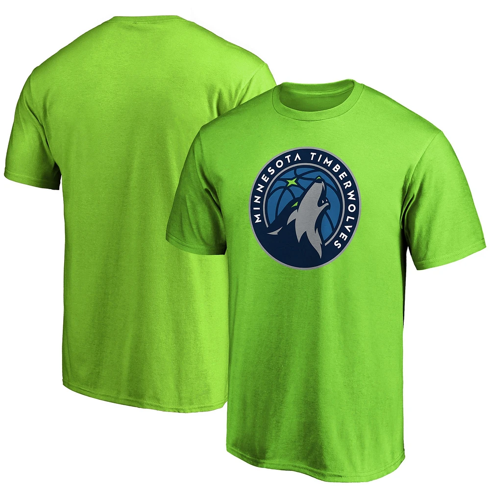 Men's Fanatics Green Minnesota Timberwolves Primary Team Logo T-Shirt