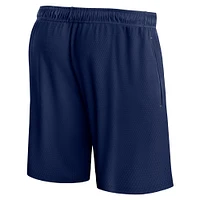 Short en maille Post Up Fanatics pour hommes, bleu marine, Minnesota Timberwolves