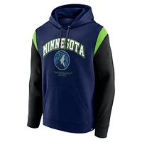 Men's Fanatics Navy Minnesota Timberwolves Scorer Pullover Hoodie