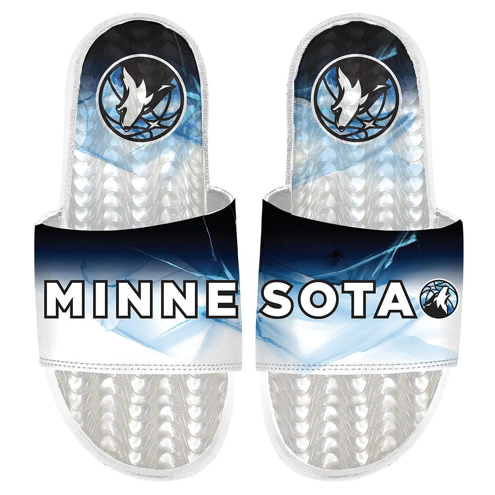 Sandales à enfiler ISlide Gel City Edition 2024/25 Minnesota Timberwolves pour homme