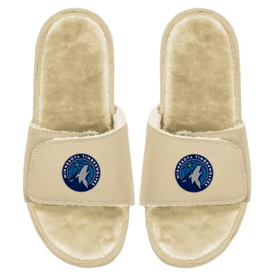Minnesota Timberwolves ISlide Dune Faux Fur Slide Sandals - Tan