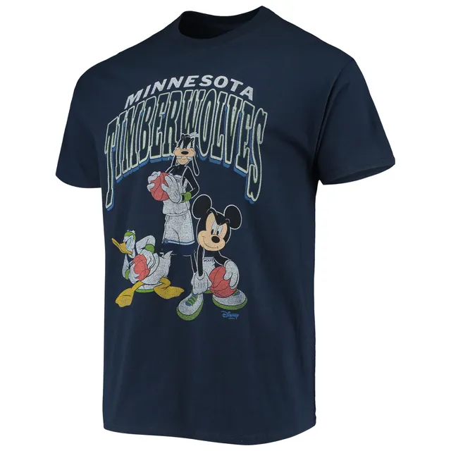 Men's Junk Food Navy Denver Nuggets Disney Mickey Squad T-Shirt