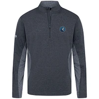 Men's Levelwear Navy Minnesota Timberwolves Waffle Insignia 2.0 Quarter-Zip Top