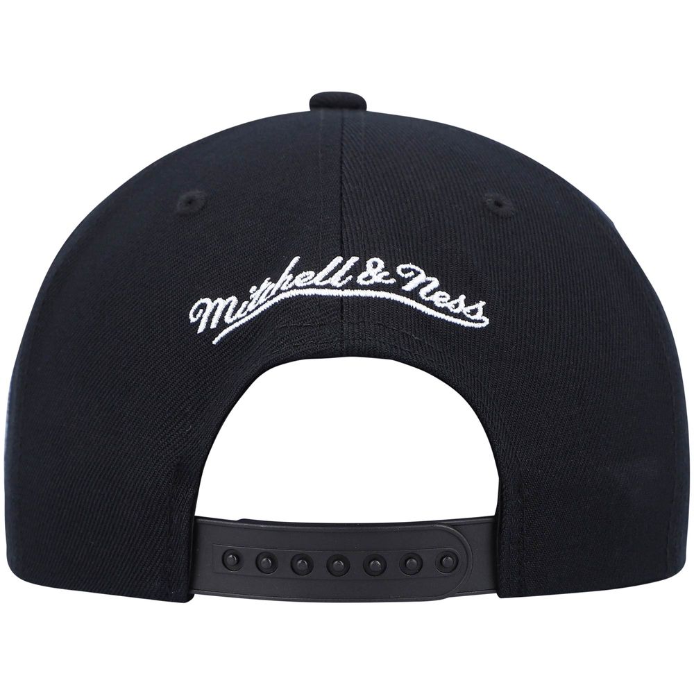 Men's Mitchell & Ness Black Minnesota Timberwolves Hardwood Classics Script 2.0 Snapback Hat