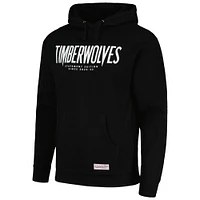 Men's Mitchell & Ness Black Minnesota Timberwolves Statement Pullover Hoodie