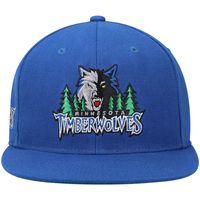 Men's Mitchell & Ness Blue Minnesota Timberwolves Hardwood Classics Snapback Hat