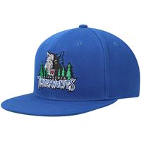 Men's Mitchell & Ness Blue Minnesota Timberwolves Hardwood Classics Snapback Hat