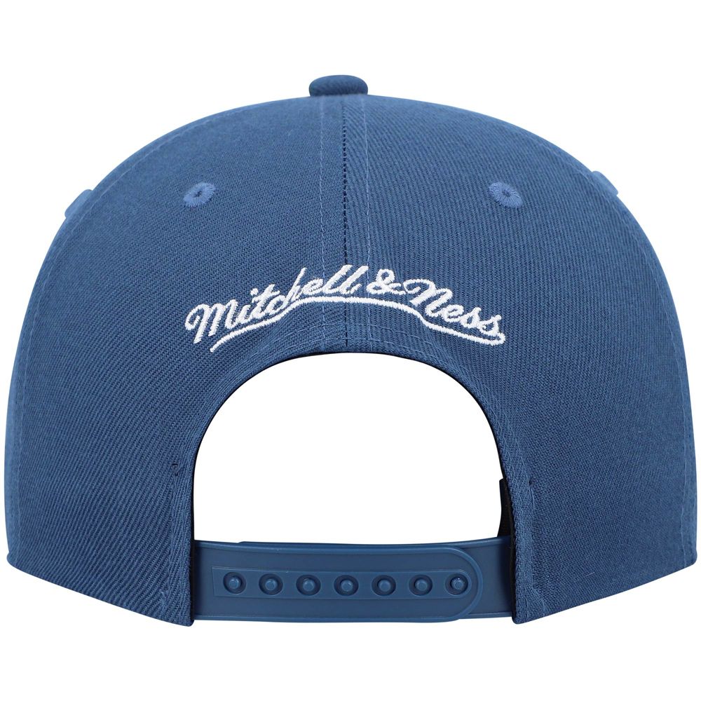 Men's Mitchell & Ness Blue Minnesota Timberwolves Hardwood Classics Team Ground 2.0 Snapback Hat