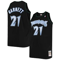 Maillot Swingman Mitchell & Ness Kevin Garnett pour hommes, noir, Minnesota Timberwolves 1997/98 Big Tall Hardwood Classics