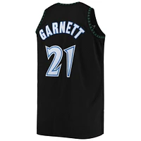 Maillot Swingman Mitchell & Ness Kevin Garnett pour hommes, noir, Minnesota Timberwolves 1997/98 Big Tall Hardwood Classics