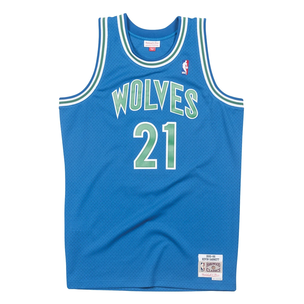 Men's Mitchell & Ness Kevin Garnett Blue Minnesota Timberwolves Big Tall Hardwood Classics 2003/04 Swingman Jersey