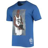 Men's Mitchell & Ness Kevin Garnett Blue Minnesota Timberwolves Hardwood Classics Hall of Fame Class 2020 T-Shirt