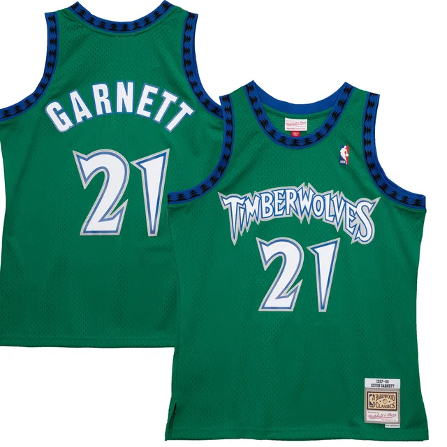 Lids Kevin Garnett Boston Celtics Mitchell & Ness Hardwood Classics 2007-08  Split Swingman Jersey - Black/Kelly Green