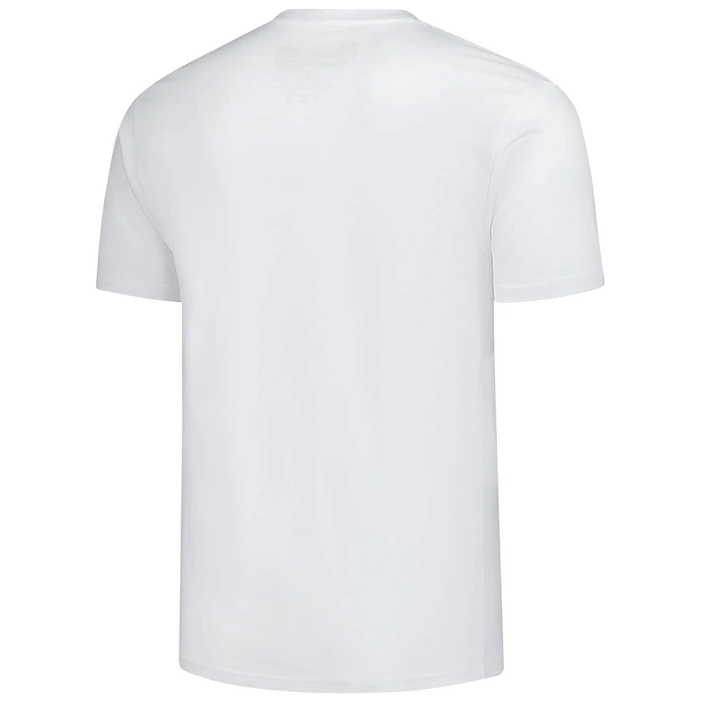 Men's Mitchell & Ness Kevin Garnett White Minnesota Timberwolves Hardwood Classics Chalked Up T-Shirt
