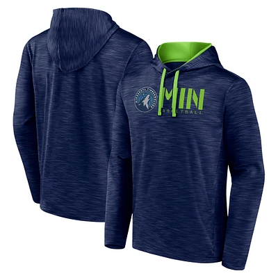 Sweat à capuche bleu marine pour homme, motif Minnesota Timberwolves Head Start