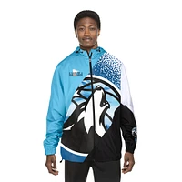 Veste coupe-vent entièrement zippée Minnesota Timberwolves 2024/25 City Edition New Era bleue pour homme