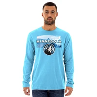 Men's New Era  Blue Minnesota Timberwolves 2024/25 City Edition Long Sleeve T-Shirt