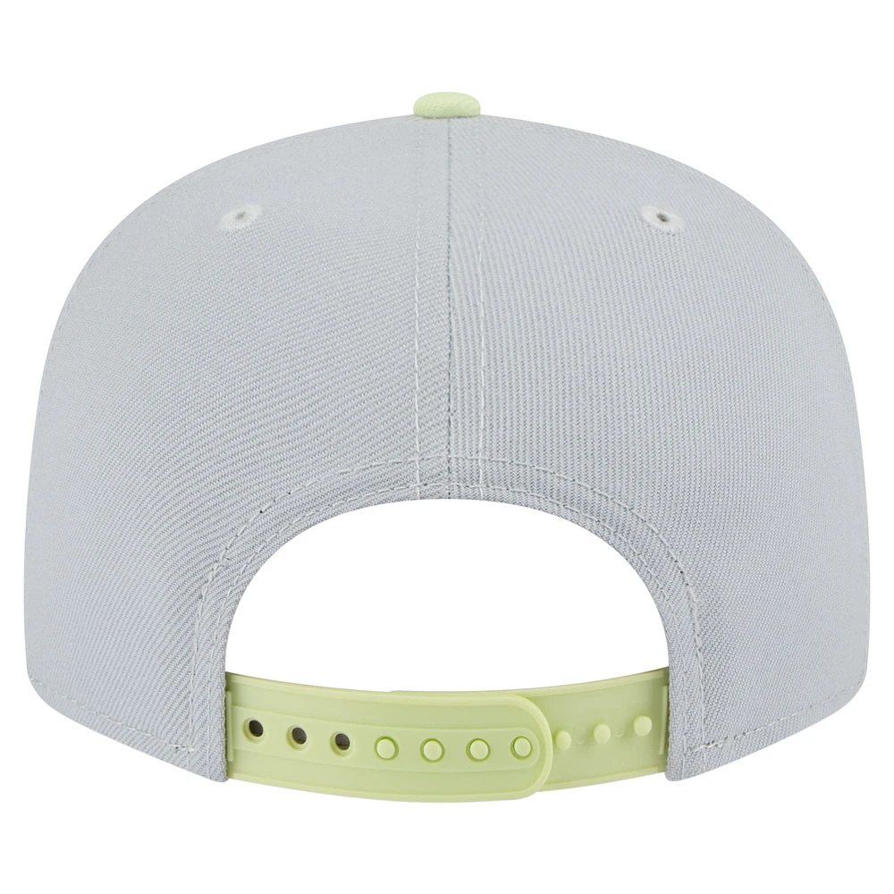 Men's New Era  Gray/Light Green Minnesota Timberwolves Color Pack Two-Tone 9FIFTY Snapback Hat