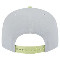 Men's New Era  Gray/Light Green Minnesota Timberwolves Color Pack Two-Tone 9FIFTY Snapback Hat