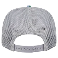 Men's New Era Light Blue/Gray Minnesota Timberwolves Adventure Aloha Pattern 9SEVENTY Stretch-Snap Hat