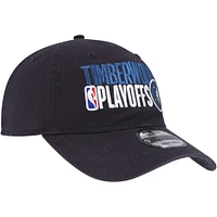 Casquette réglable 9TWENTY New Era pour hommes, bleu marine, Minnesota Timberwolves 2024 NBA Playoffs