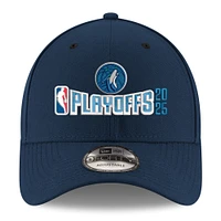 Men's New Era  Navy Minnesota Timberwolves 2025 NBA Playoffs 9FORTY Adjustable Hat
