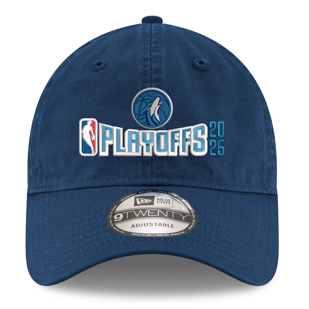 Men's New Era  Navy Minnesota Timberwolves 2025 NBA Playoffs 9TWENTY Adjustable Hat