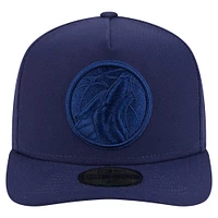 Men's New Era  Navy Minnesota Timberwolves Colorpack A-Frame Pinch Front 59FIFTY Fitted Hat