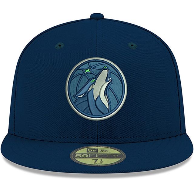 Casquette ajustée 59FIFTY pour homme New Era bleu marine Minnesota Timberwolves couleur officielle de l'équipe