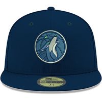 Men's New Era Navy Minnesota Timberwolves Official Team Color 59FIFTY Fitted Hat