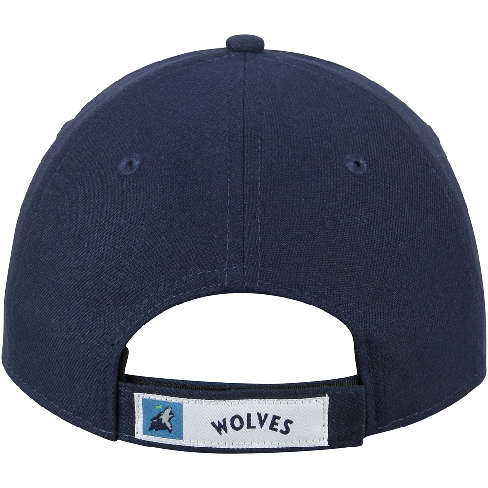 Casquette réglable New Era Minnesota Timberwolves couleur officielle de l'équipe The League 9FORTY pour homme