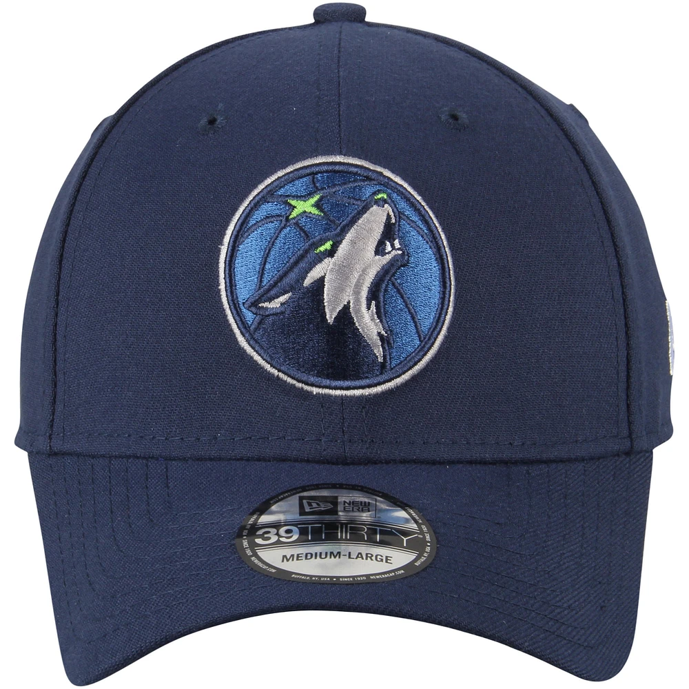 Casquette Flex New Era Minnesota Timberwolves Team Classic 39THIRTY pour homme, bleu marine