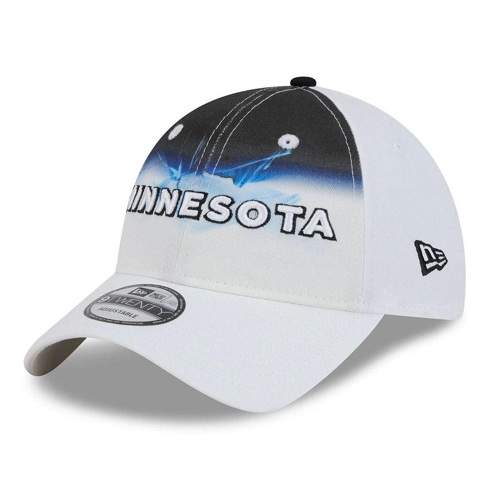 Casquette ajustable 9TWENTY City Edition 2024/25 Minnesota Timberwolves blanche New Era pour homme